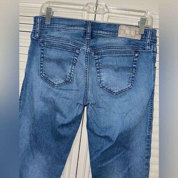 Diesel Getlegg Slim Skinny Low Waist Distressed Jean Size 28 - Picture 4 of 11